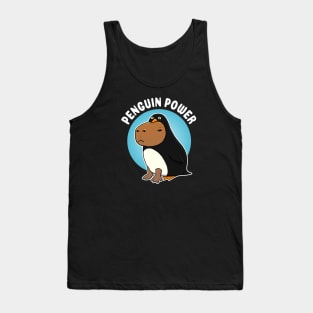 Penguin power Capybara Penguin Costume Tank Top